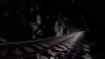I know this is probably a repost, but it's a good time to remind you all that if the tracks are SHINY - STAY OFF OF THEM.