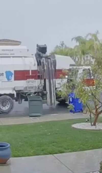 The garbage truck needs me