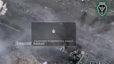 RU pov: Drone dropped munition and artillery hits UA soldiers trying to evacuate. Pavlovka area