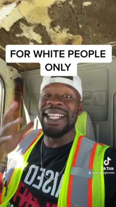 For white people only
