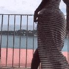 Dancing on terrace
