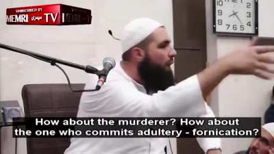 Did he just say that someone who kills people and rapes children every. Single. Day. But prays is better in the eyes of Allah than a perfectly good person who just doesn't pray? .. dude ur God is mental