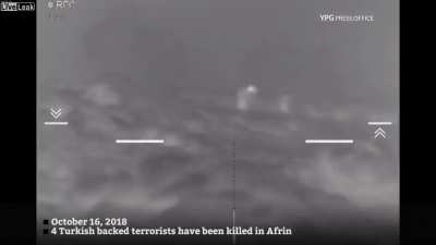 Thermal scopecam view of Hamza brigade sniper