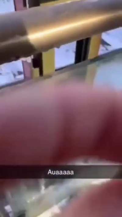 To Flick and Break Small Icicles