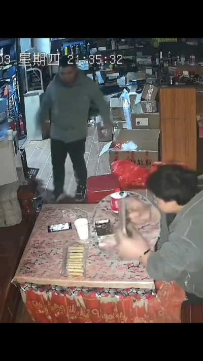 Dude breaks his phone and pretend it wasn’t his fault.