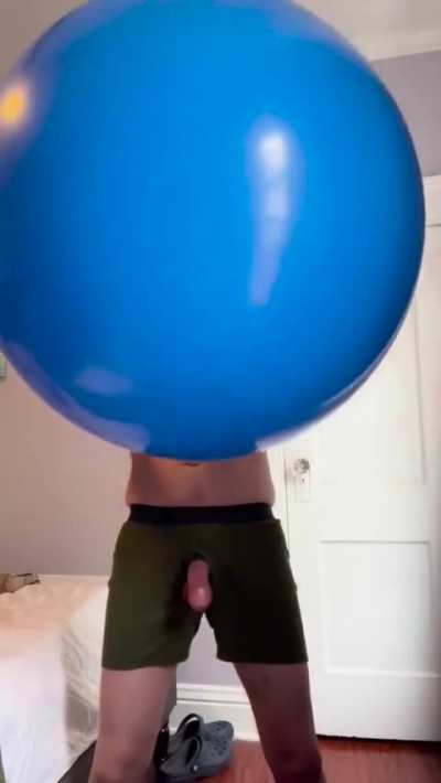 Never moaned this much with a balloon before; and nearly came twice as a result of it all! 🥵