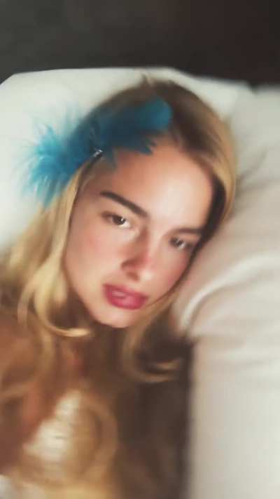 Laying pretty