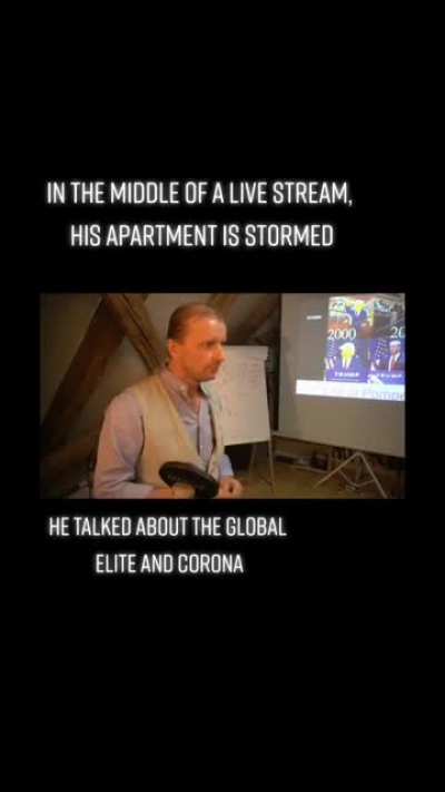 Man speaking against Corona gets raided during stream
