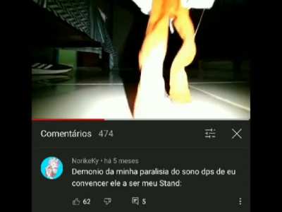 Tá aí um meme de Jojo que provavelmente o Renan não vai entender.
