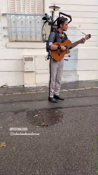 one-man band.