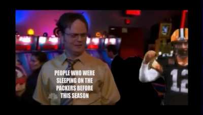 Rodgers reminding everyone he's still a baaaaaad man