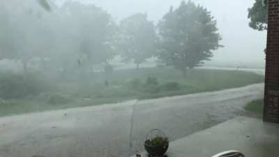 Refreshing rain in Ontario Canada after a few hot weeks