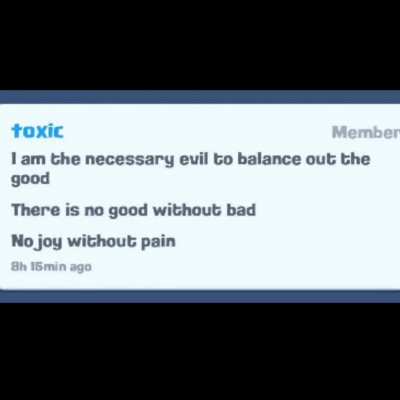 the necessary evil