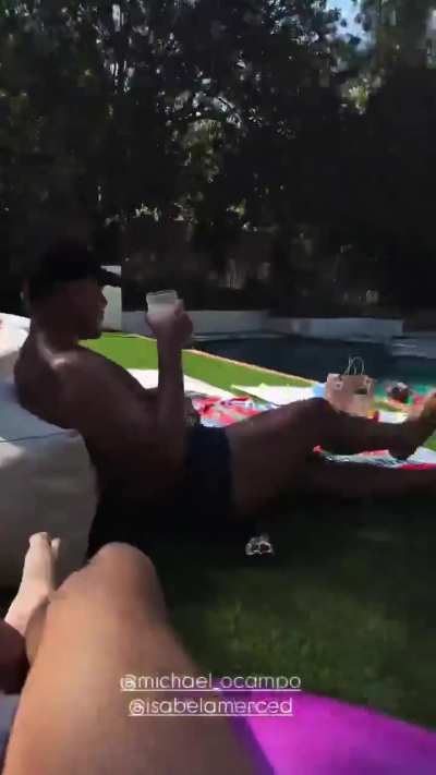 Pool party in bikini - IG July 2025
