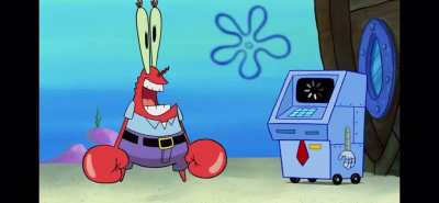 Mr Krabs gets robbed by ATM