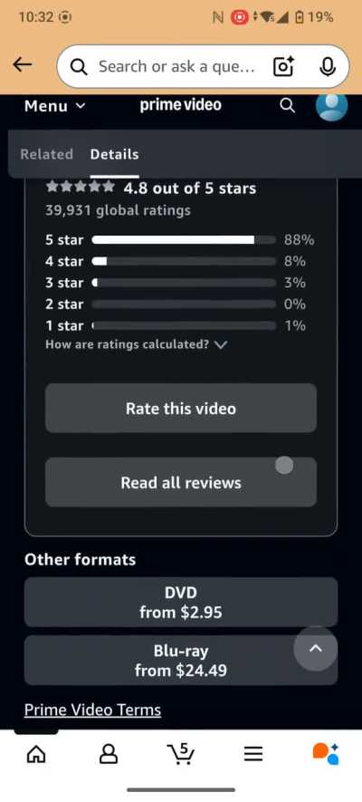 how do I rent/buy videos on mobile??