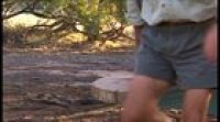 Russell Coight builds a camp chair.