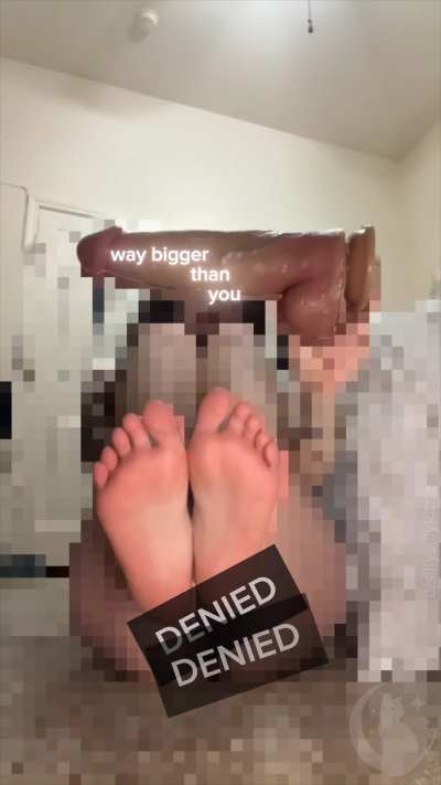 focus on my feet and/or toy
