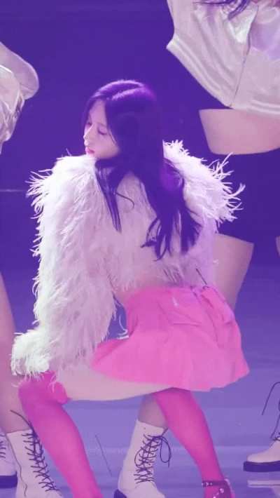 I would pay a lot of money to see this bitch getting her big ass gangbanged in this outfit. She must be so hungry for cocks that she decided to shake her ass like that in front of the fans.
