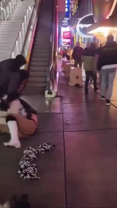 Fighting showgirls in Las Vegas