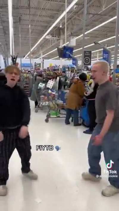 Screaming in a walmart
