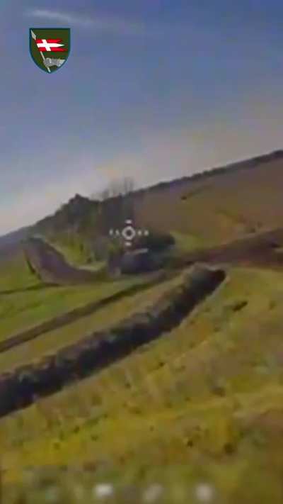 FPV pilots of the Ukrainian 14th Mechanized Brigade destroyed a Russian ammunition depot and also attacked a BREM-1M armored recovery vehicle at geolocation: 49.8108, 37.8569, Kharkiv Oblast. 