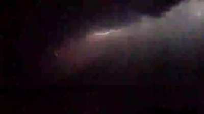 everyone ran back to their cars after this one [lightning]