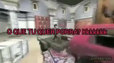 Tá sentada na minha vara