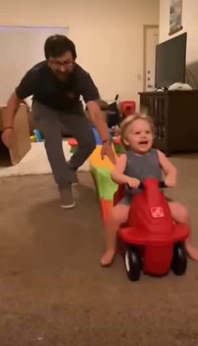 Fun times with dad.