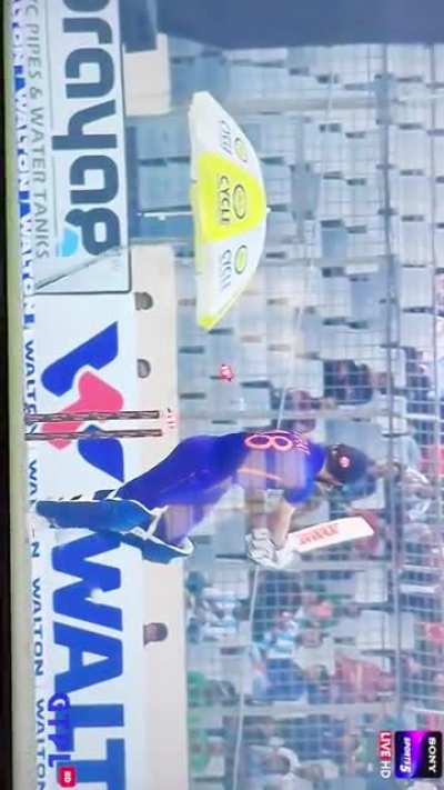 Tumhe kya laga ek century marunga toh form vapas aa jayega. T- What did you think, that I’ll hit a century and regain my form?