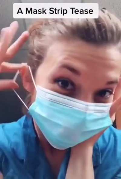 A mask strip tease