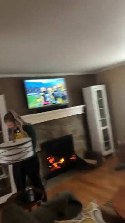 packers games at the in-laws is.....an experience....