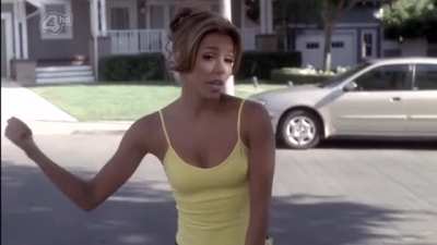 You finally found the courage to ask your neighbor Eva Longoria to go running with you. After only 2 minutes she notices your erection which slows you down. She tells you to go home, jerk off, and never ask her for a run again if you can’t keep your pathe