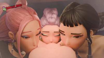 Worshipped By Huntrix - Mira, Rumi, and Zoey [Kpop Demon Hunters] (Infe<wbr>cted_<wbr>Heart<wbr>)