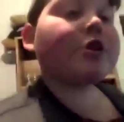 Kid pissed because HH shutdown