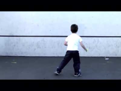 Tennis ball against the wall-