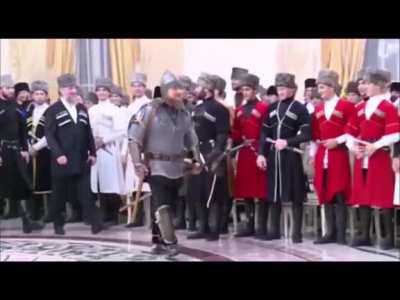 Kadyrov shows the new Chechen gear. Due to Sanctions Chechnya switches to traditional native equipment.