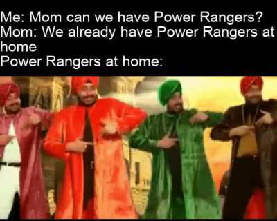 I prefer dancing Power Rangers