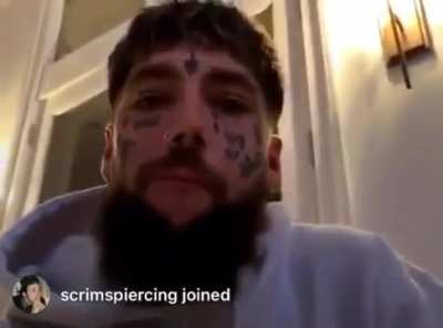 $crim accidentally joined someones live on insta ð­