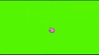 Kirby falling green screen