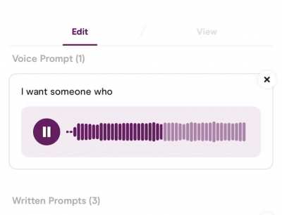 Hinge added the ability to record a voice prompt. Took me a minute to think of what to put there but I think this is the perfect answer.