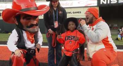 Little dude has something special to say.