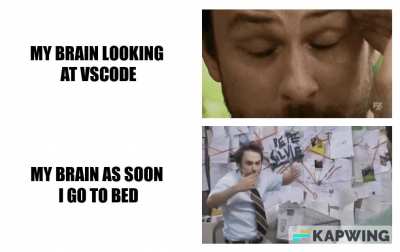 Because brain is a bastard man!