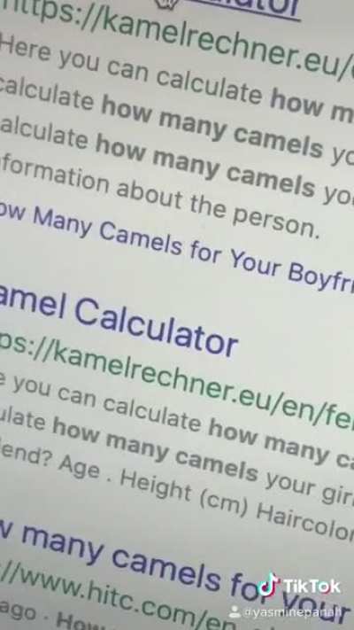 how many camels are you worth?