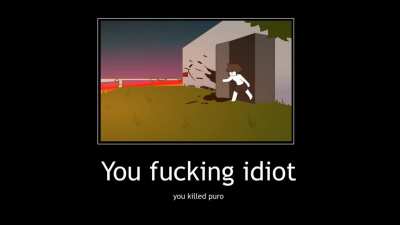 Hidden death scene