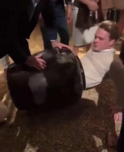 Ain’t no way he climbed in it wtf