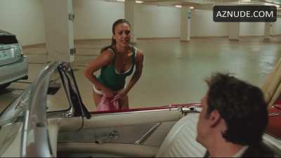 Jessica Alba embarrassed after her panties are exposed in Good Luck Chuck (2007)
