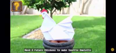 chicken origami go brrrrr