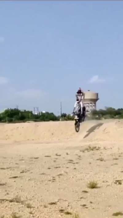 . . .to land the jump.