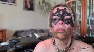 Scat Slut-Orgasma Celeste pooping scat smearing swallowing and dildo throating (scat-slut.com / slut-<wbr>orgas<wbr>ma.co<wbr>m)